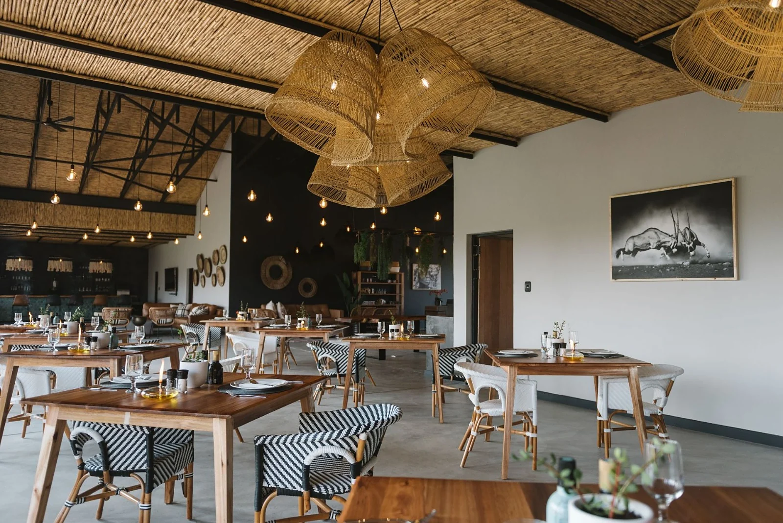 An atmospheric restaurant for the farewell dinner