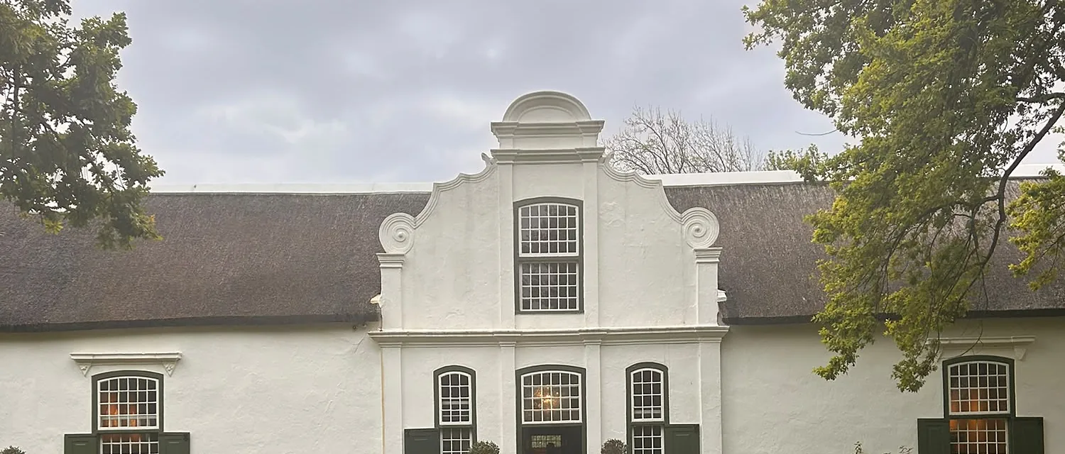 A Cape Dutch manor house in the Winelands
